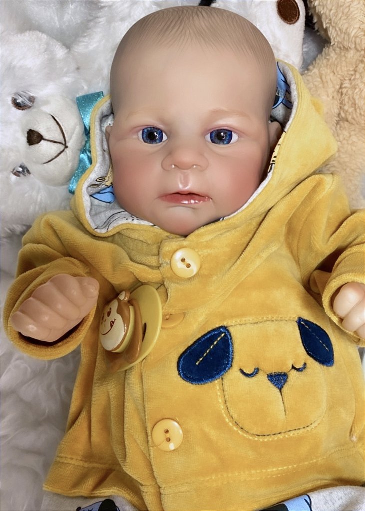 BEBÊ REBORN MENINO GABRIELL MEGA REALISTA TODO EM SILICONE - Maternidade  Mundo Baby Reborn