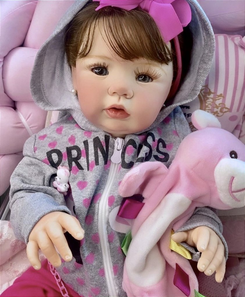 Bebê reborn corpo de silicone realista belinha esculpida A mão pode dar  banho em Promoção na Americanas