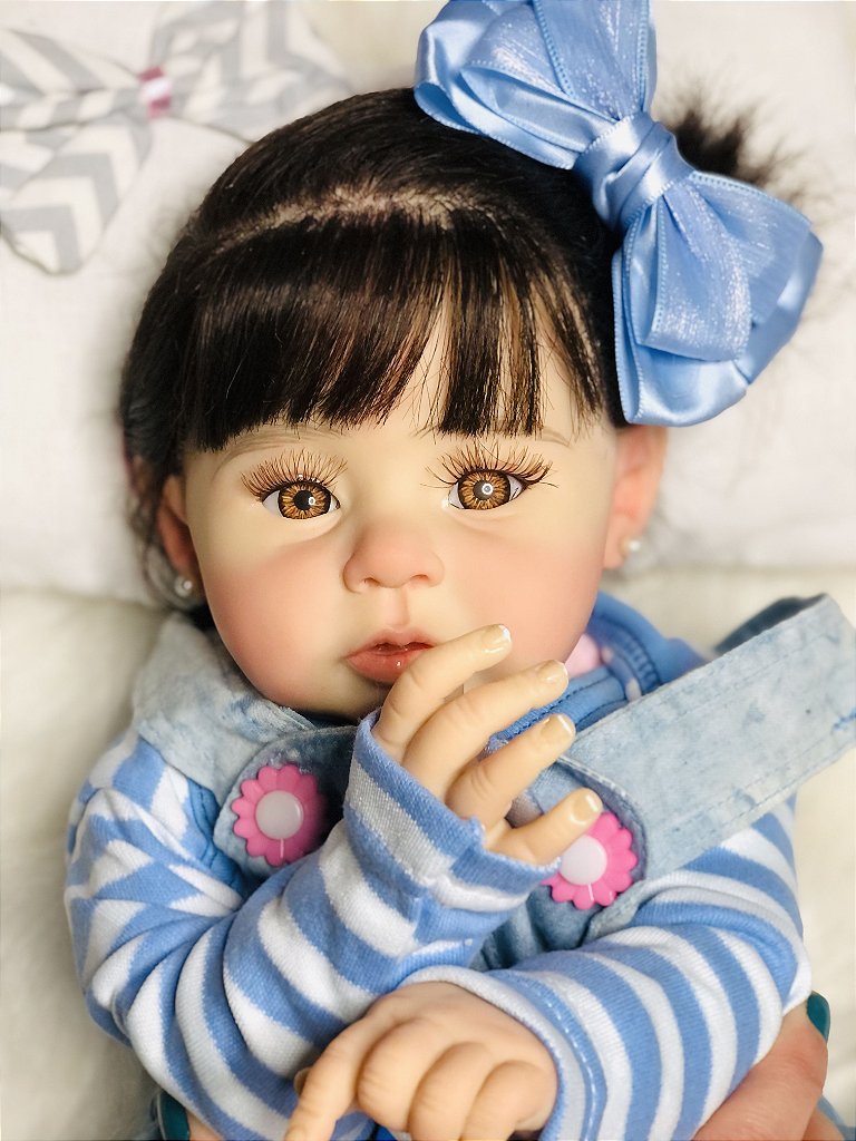 Bebê Reborn Realista Toda em Silicone 49cm - Pimpimbaby