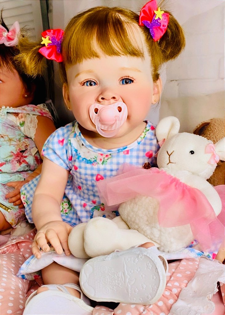 BEBÊ REBORN PRINCESINHA BABALÚ BEBEZINHA QUASE REAL COM DENTINHOS