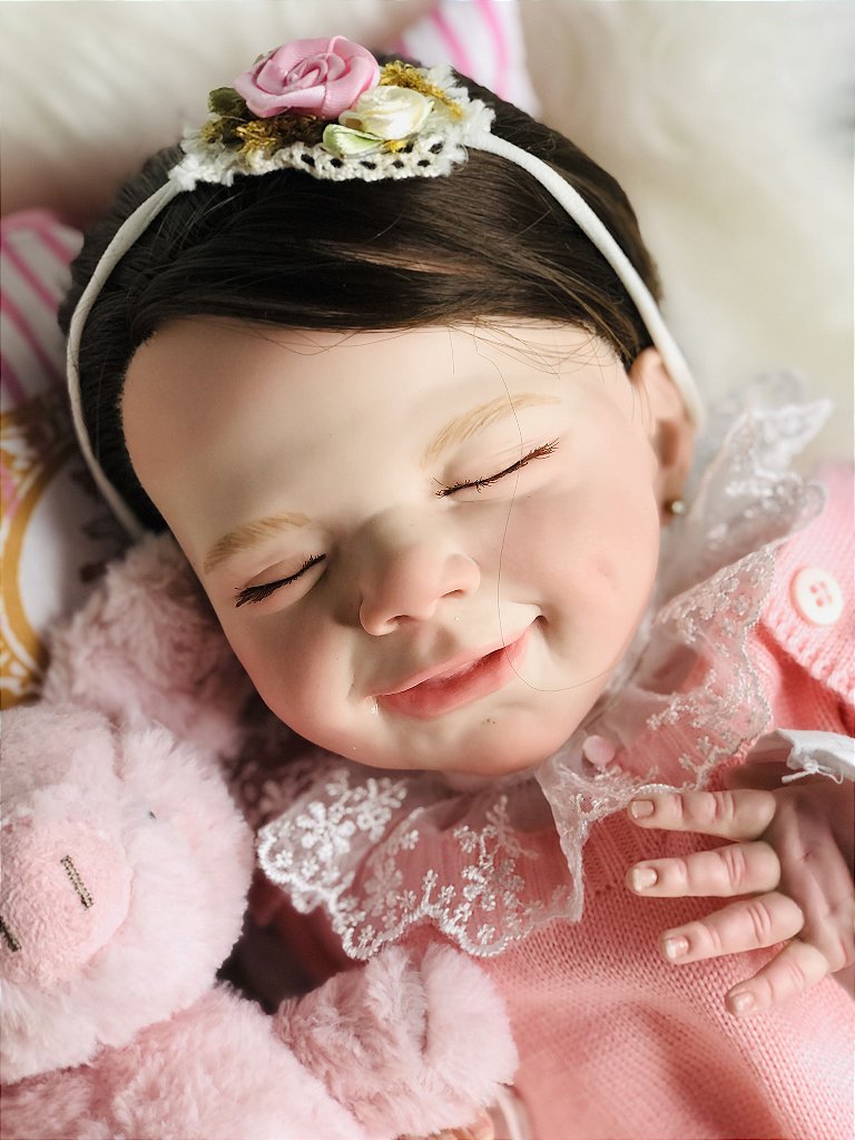 Boneca Bebe Reborn Yasmin Linda Flor Cegonha Reborn Dolls Mais 24  Acessórios 48cm - Chic Outlet - Economize com estilo!