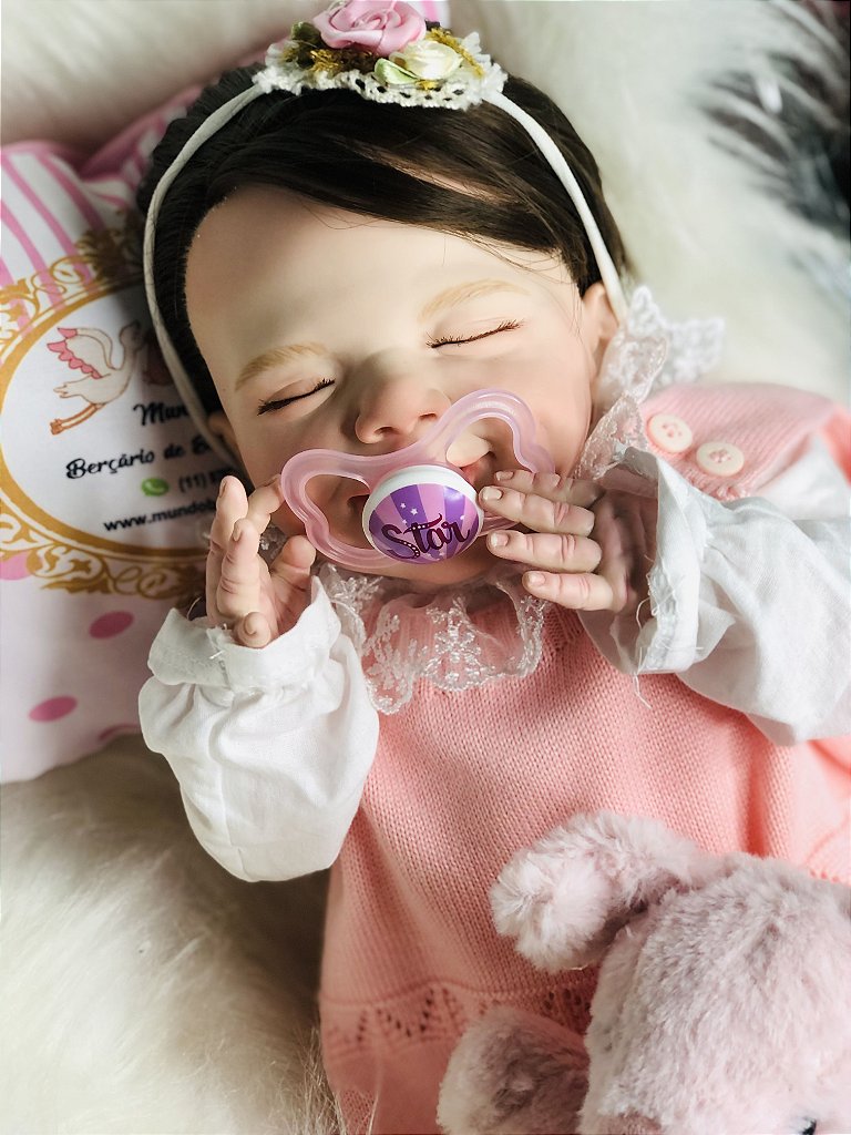 Bebê Reborn Menina Realista Toda em Silicone Sólido Molinho