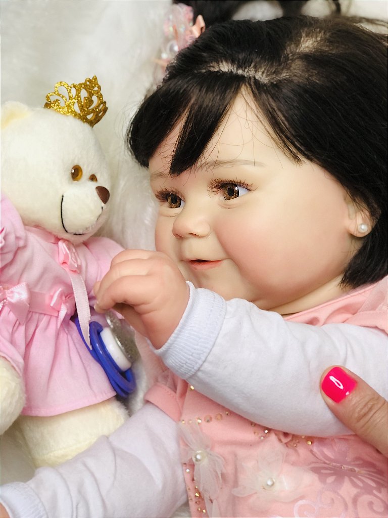 BEBÊ REBORN MARIA ALICE MEGA REALISTA FEITA ARTESALMENTE TODA EM SILICONE -  Maternidade Mundo Baby Reborn