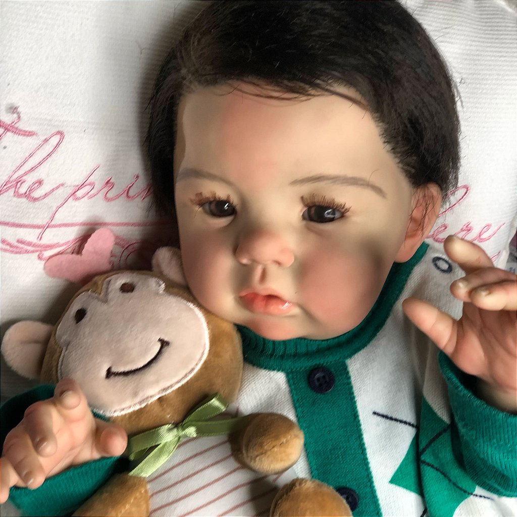 BEBÊ REBORN MENINA GABRIELLE MEGA REALISTA EXCLUSIVA TODA EM SILICONE -  Maternidade Mundo Baby Reborn