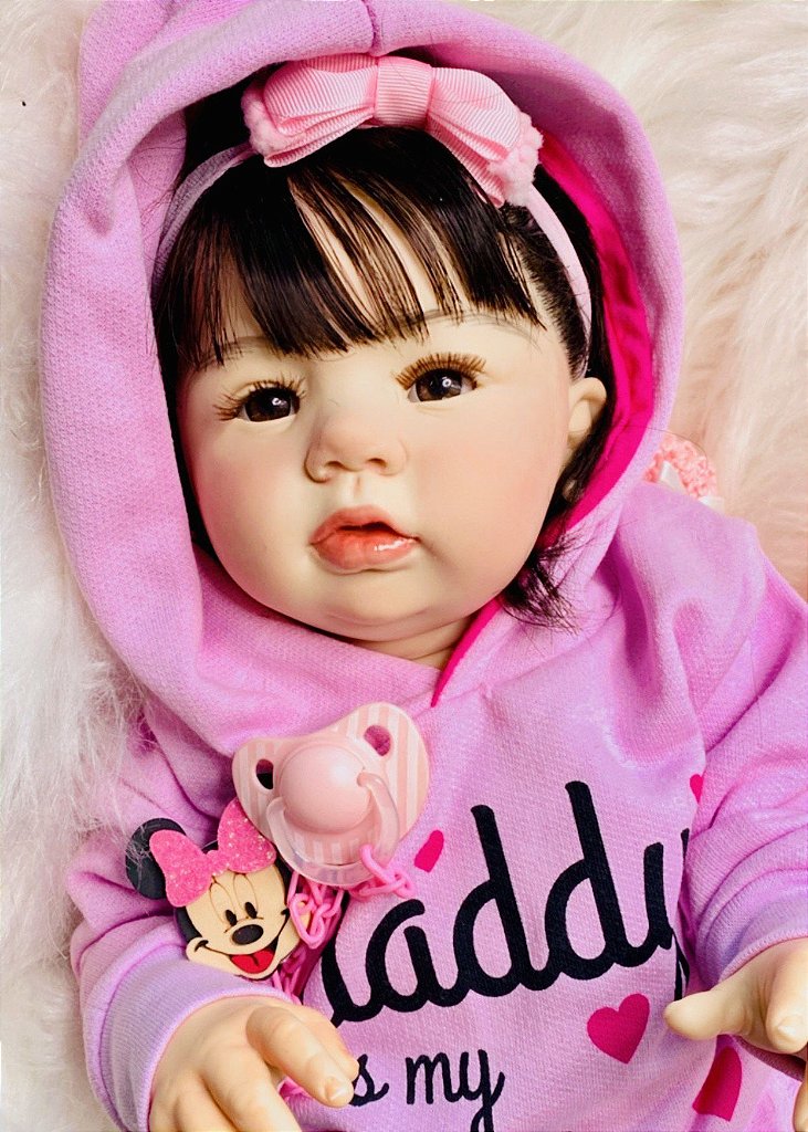 BEBÊ REBORN MENINA MARGARIDA MEGA REALISTA TODA EM SILICONE - Maternidade  Mundo Baby Reborn