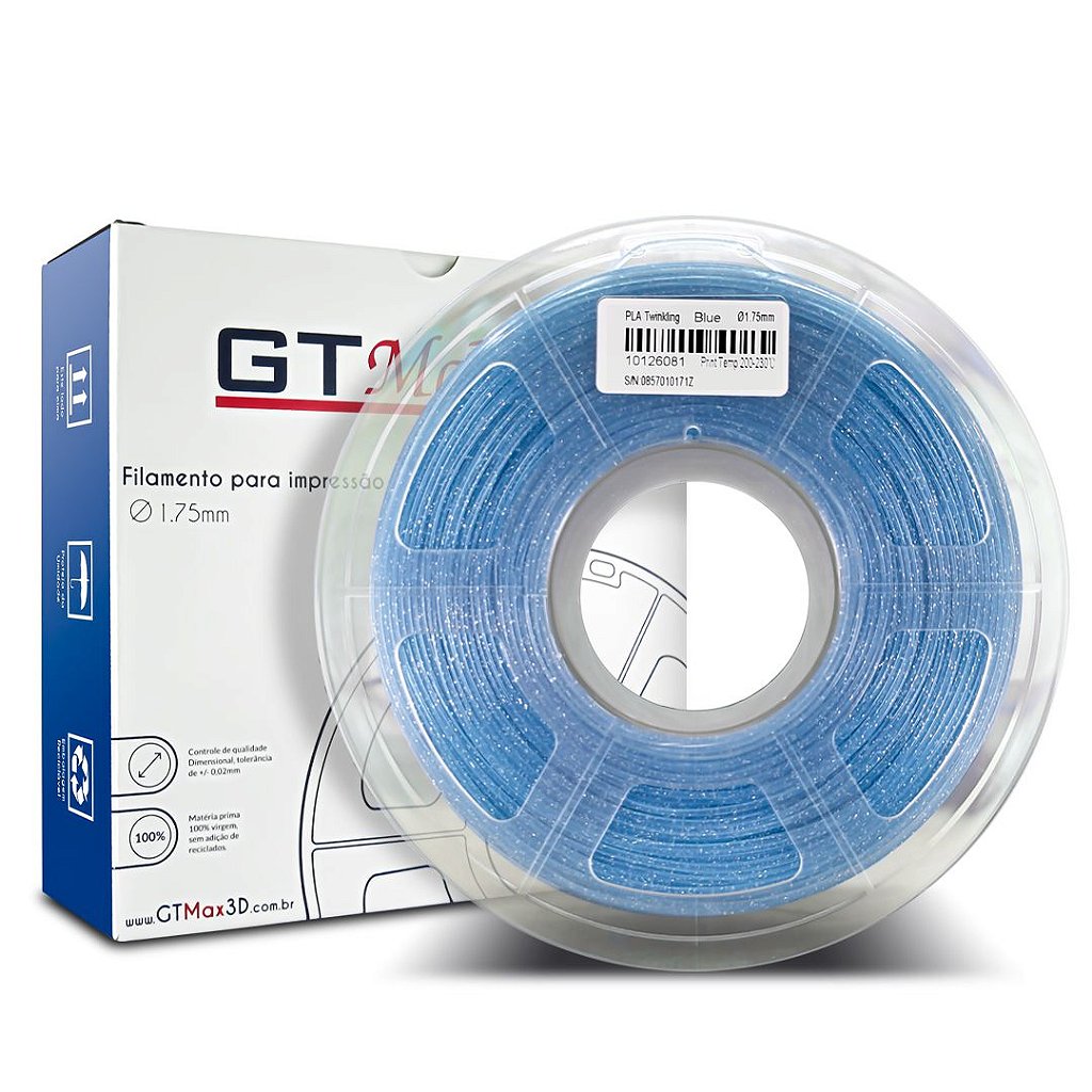 Filamento 3d PLA azul 1.75mm para impresoras 3d