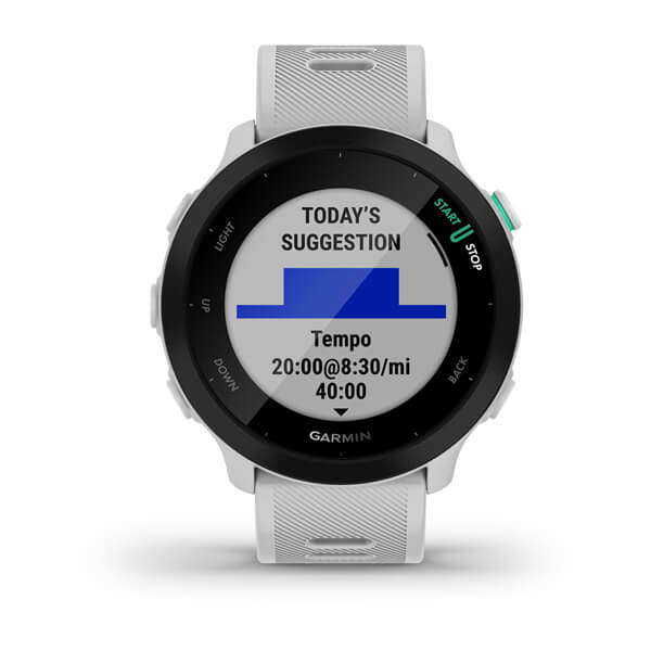 Relógio Monitor Cardíaco Garmin Forerunner 55 Branco - Direct