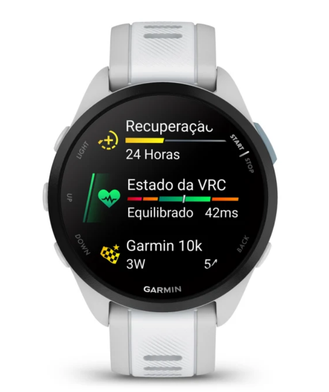 Relógio Garmin Forerunner 165 AMOLED Music Branco - Direct