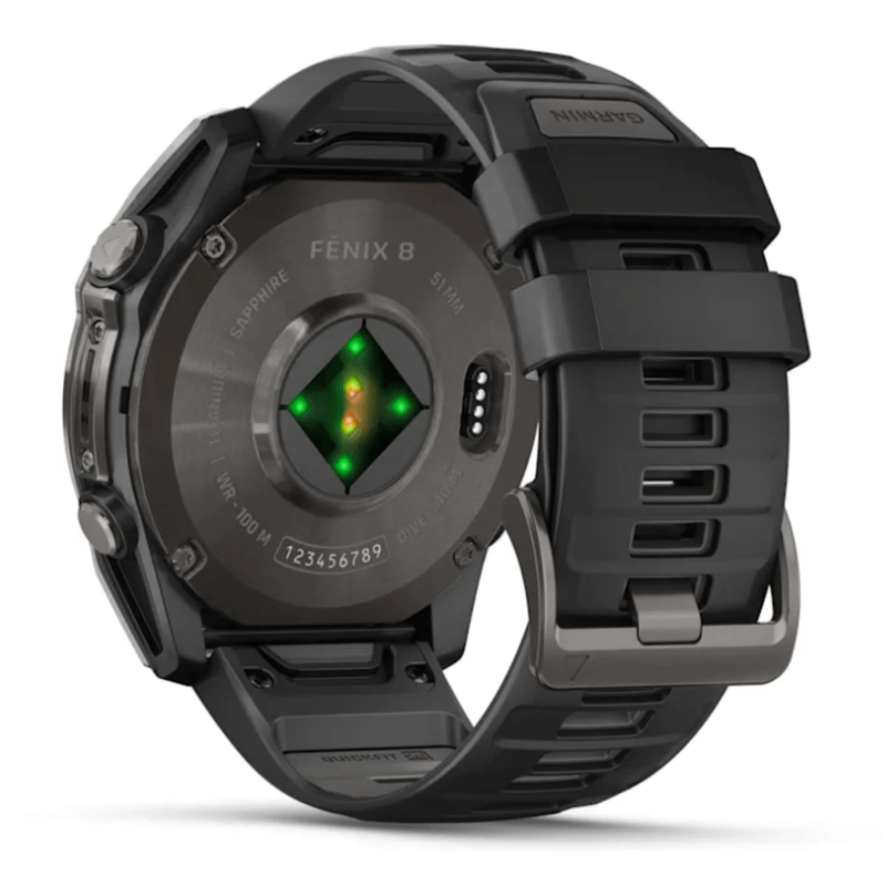 Relógio Garmin Fenix 8 AMOLED Titanium Sapphire Black 51mm