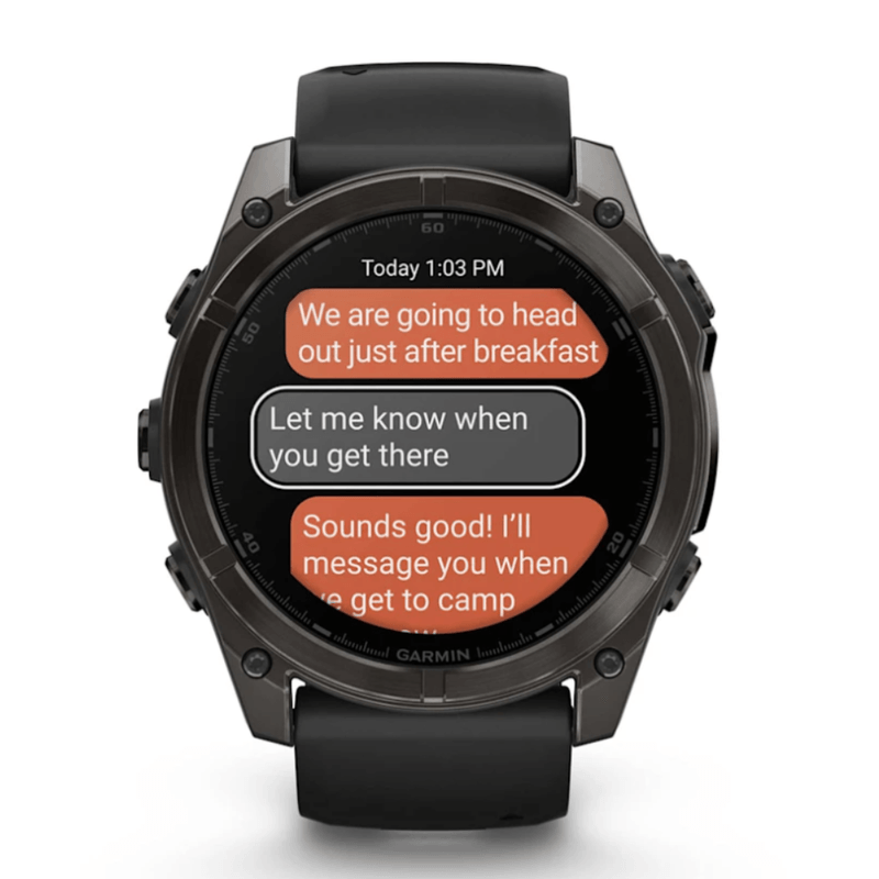 Relógio Garmin Fenix 8 AMOLED Titanium Sapphire Black 51mm