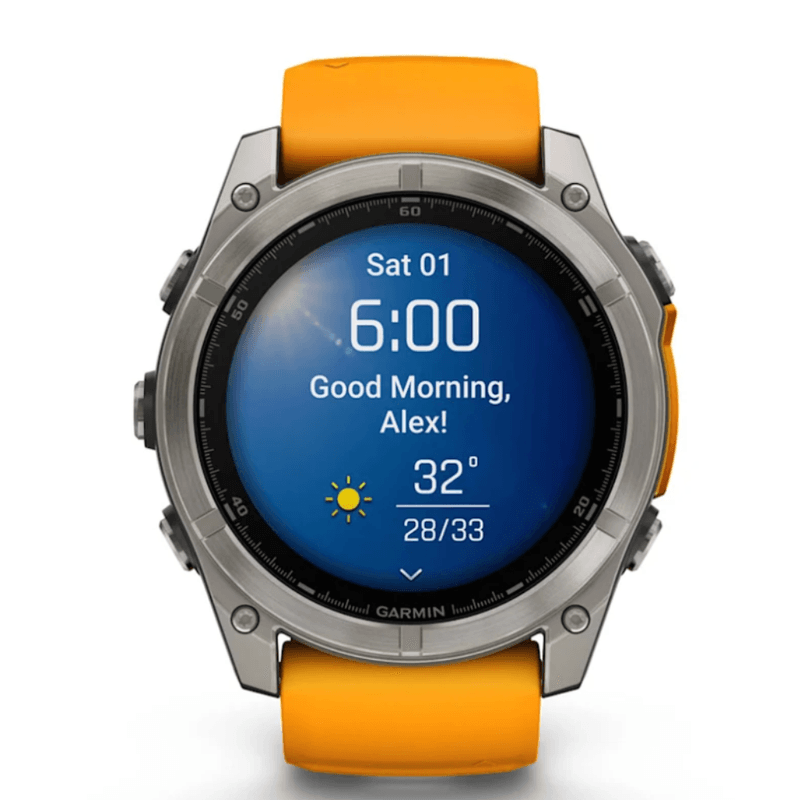 GARMIN FÉNIX 8 GPSウォッチ 51MM Relógio Garmin Fenix 8 AMOLED Titanium Sapphire Orange 51mm