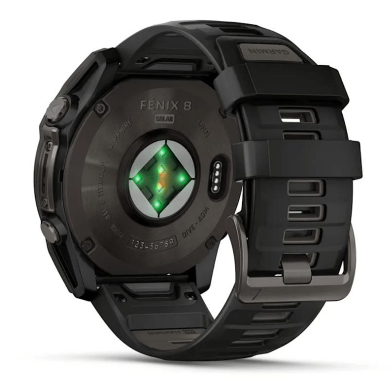 Relógio Garmin Fenix 8 Solar Titanium Sapphire Black 51mm - Direct