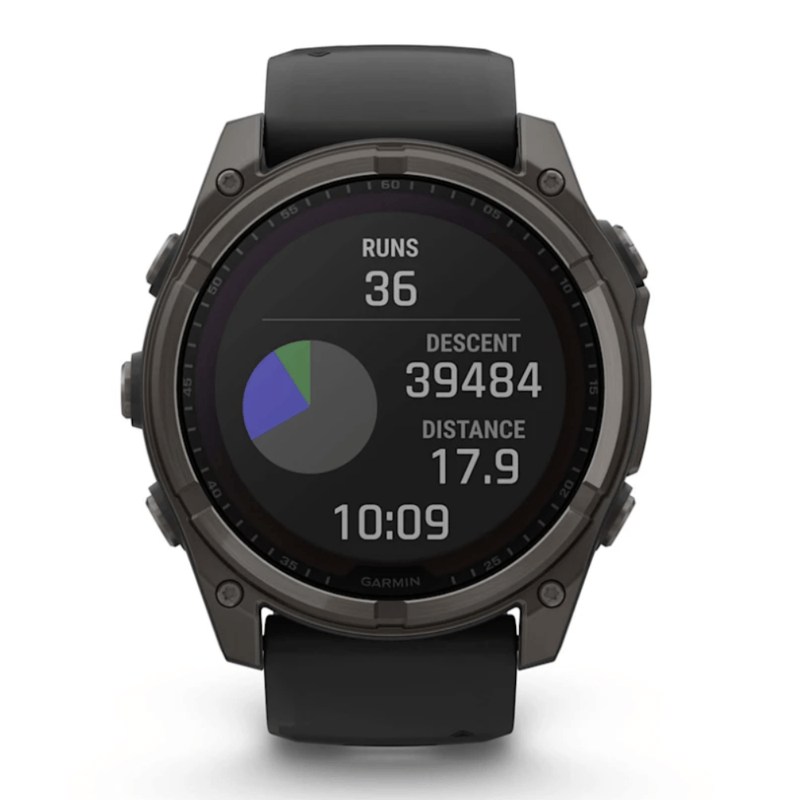 fēnix 8 Pro AMOLED 51mm GPSウォッチ Relógio Garmin Fenix 8 Solar Titanium Sapphire Black 51mm - Direct