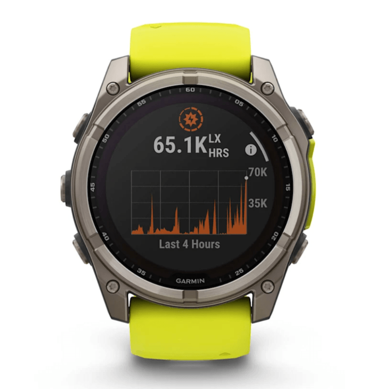 Relógio Garmin Fenix 8 Solar Titanium Sapphire Yellow 51mm