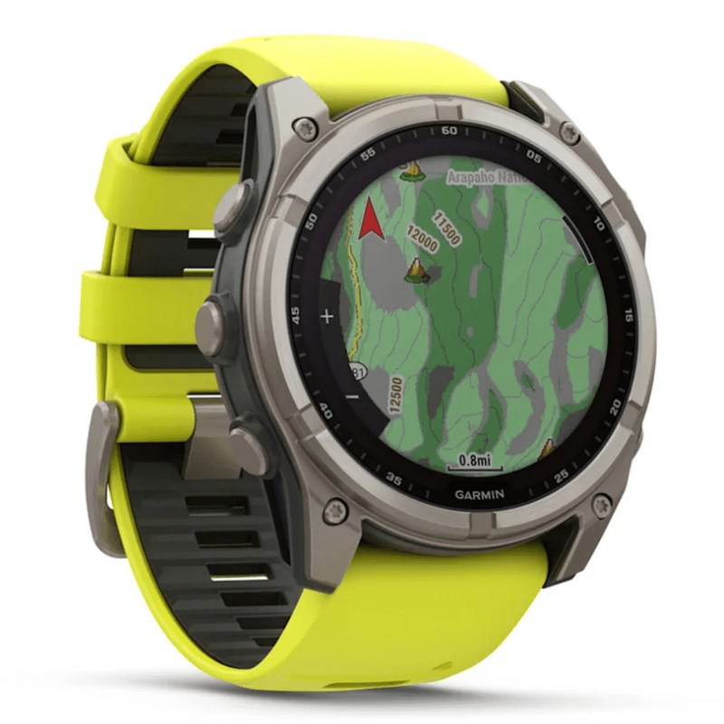 Relógio Garmin Fenix 8 Solar Titanium Sapphire Yellow 51mm