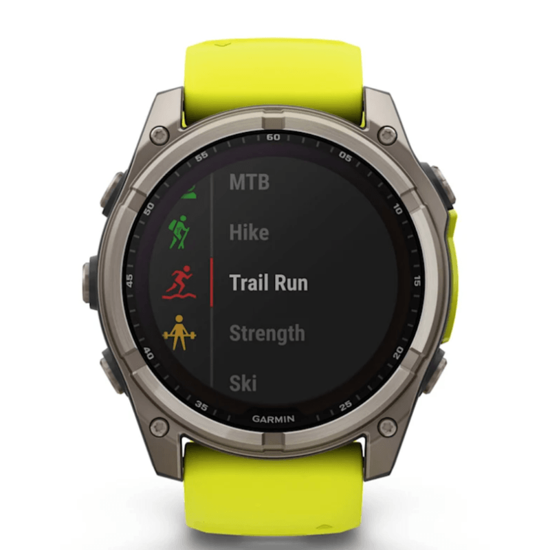Relógio Garmin Fenix 8 Solar Titanium Sapphire Yellow 51mm