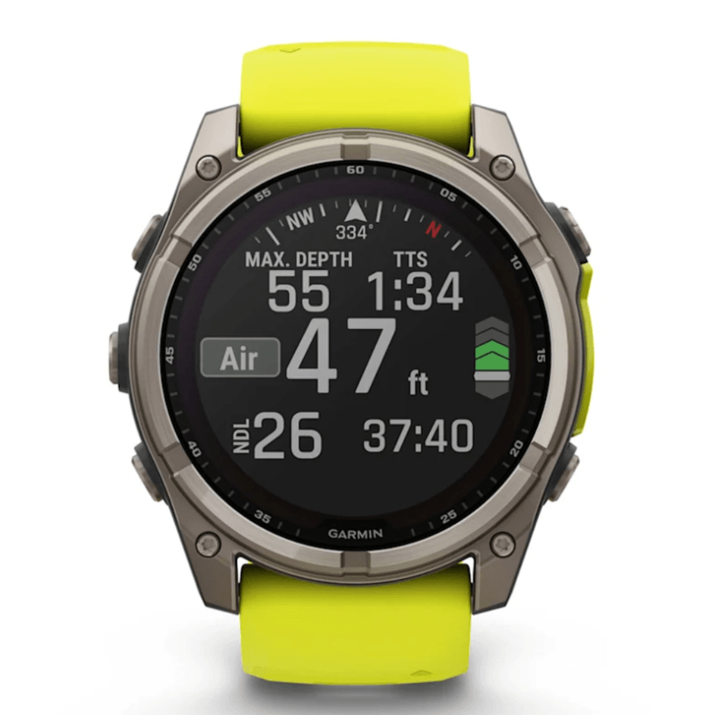 Relógio Garmin Fenix 8 Solar Titanium Sapphire Yellow 51mm