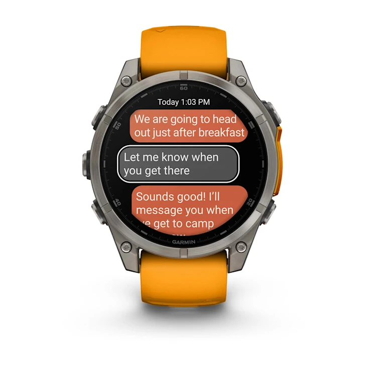 Fenix 8 AMOLED Sapphire Laranja em até 10x sem juros | Direct