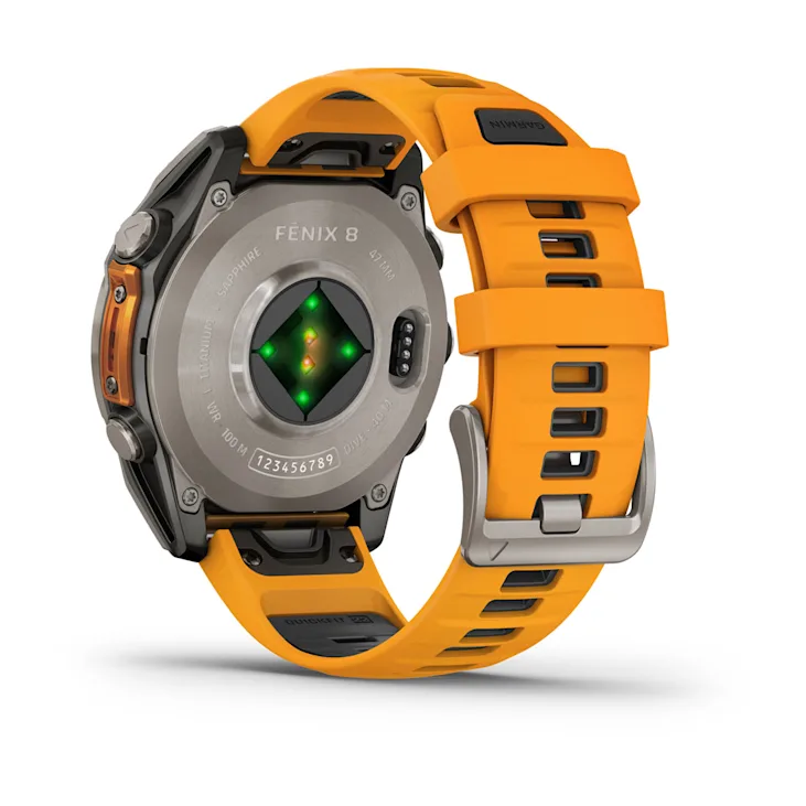 Fenix 8 AMOLED Sapphire Laranja em até 10x sem juros | Direct