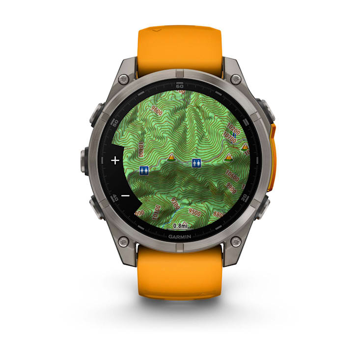 Fenix 8 AMOLED Sapphire Laranja em até 10x sem juros | Direct