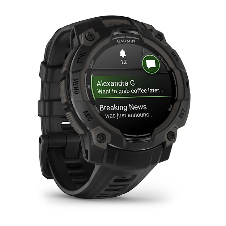 Relógio Smartwatch Garmin Instinct 3 AMOLED Preto 45mm - Direct