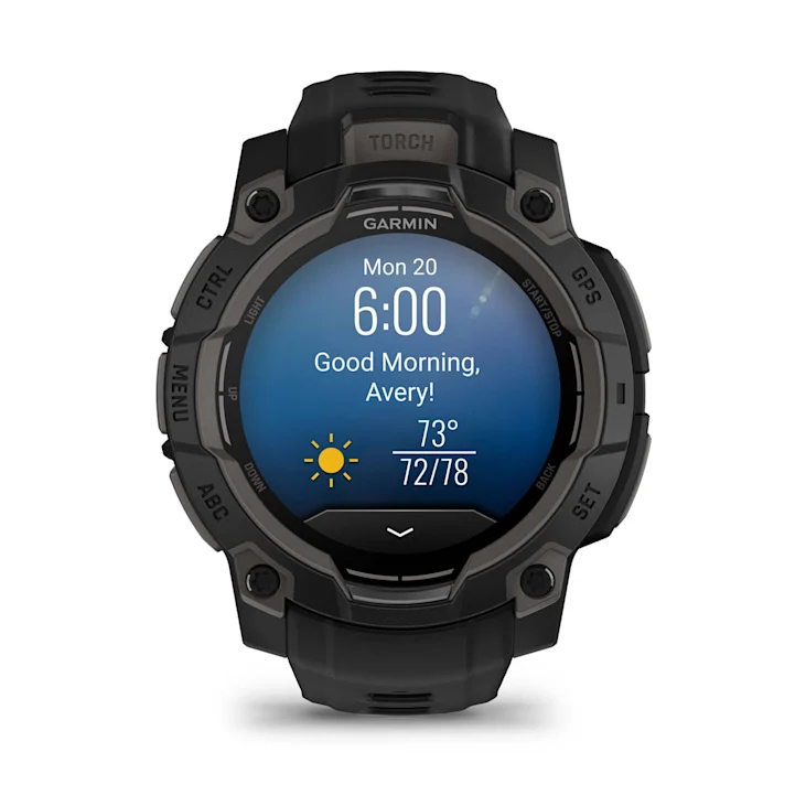 Relógio Smartwatch Garmin Instinct 3 AMOLED Preto 45mm - Direct