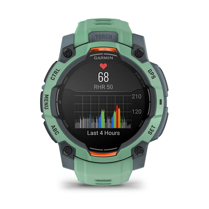 GARMIN INSTINCT 3 45MM GPSスマートウォッチ Relógio Smartwatch Garmin Instinct 3 AMOLED Preto 50mm - Direct