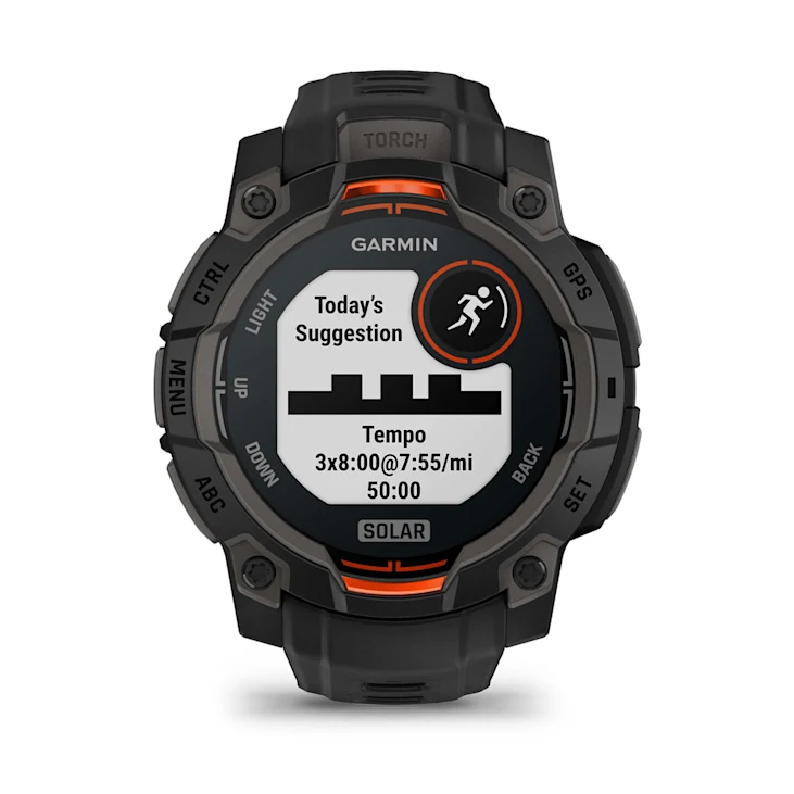 Relógio Smartwatch Garmin Instinct 3 Solar Preto 45mm - Direct