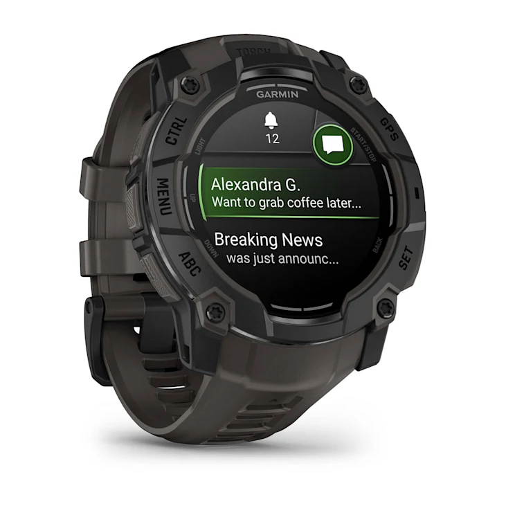 Relógio Smartwatch Garmin Instinct 3 AMOLED Preto 50mm - Direct