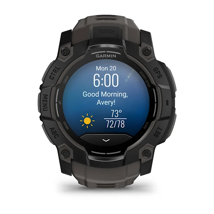 Relógio Smartwatch Garmin Instinct 3 AMOLED Preto 50mm - Direct