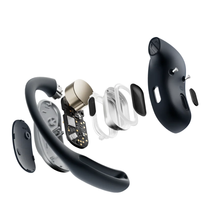 Fone de Condução Óssea Shokz Openfint Air Preto - Direct Esportes