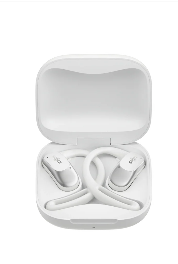 SHOKZ openfit airホワイト Fone de Condução Óssea Shokz Openfint Air Branco - Direct Esportes