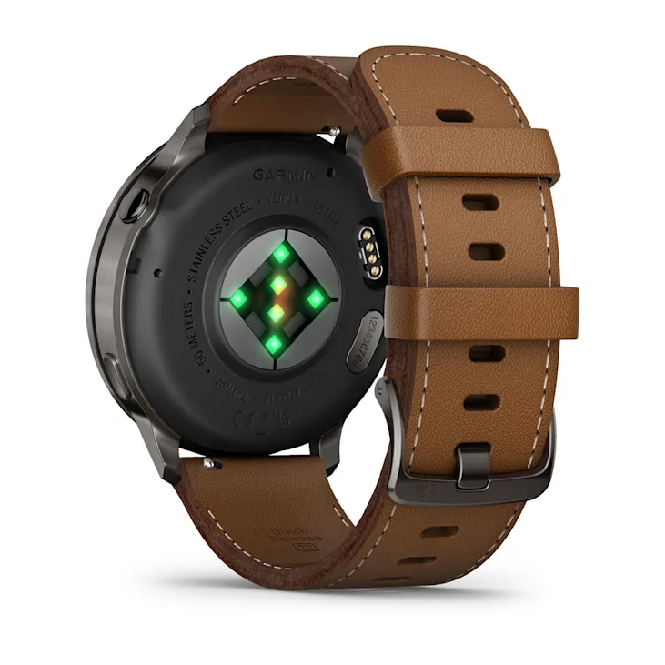 Relógio Smartwatch Garmin Venu 4 Couro Marrom 45mm | Direct