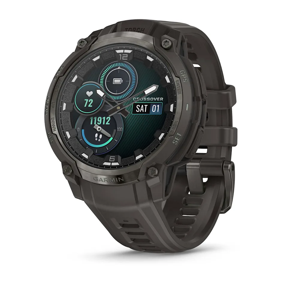 Garmin Instinct Crossover AMOLED 46mm Carvão | Direct Esportes