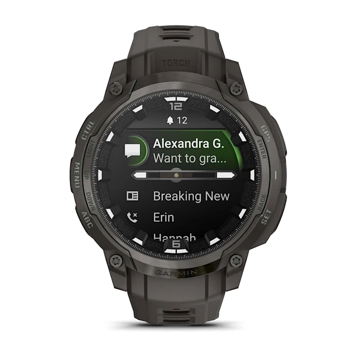 Garmin Instinct Crossover AMOLED 46mm Carvão | Direct Esportes