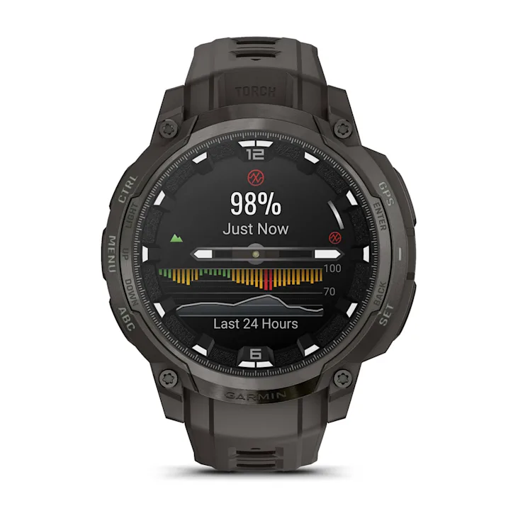 Garmin Instinct Crossover AMOLED 46mm Carvão | Direct Esportes