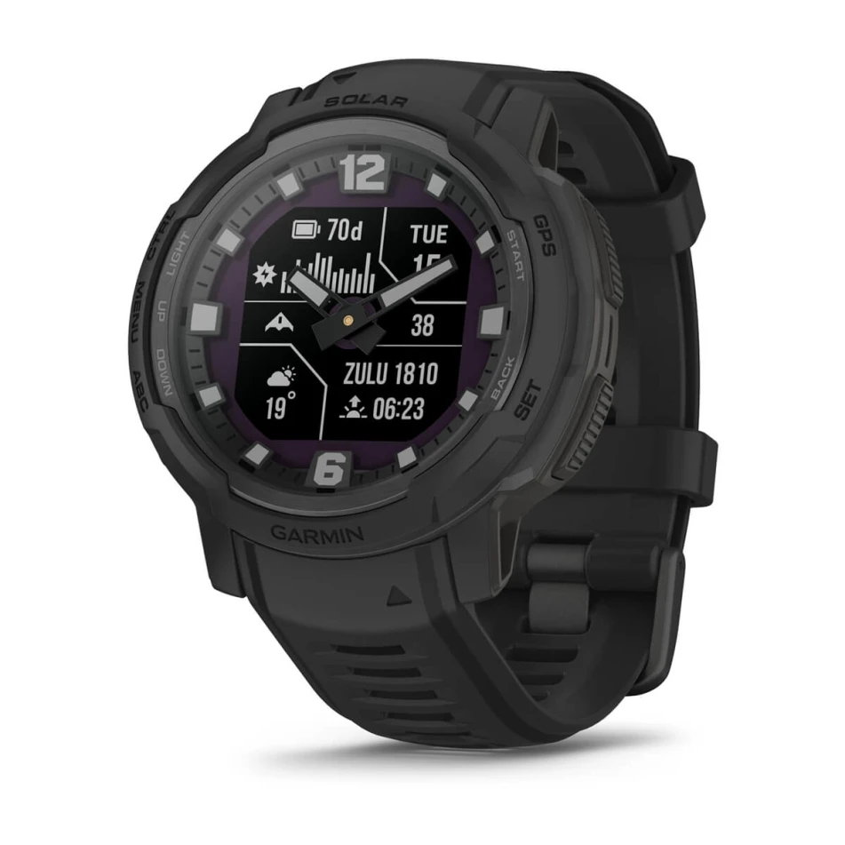 Garmin Instinct Crossover Solar Tactical 45mm Preto | Direct