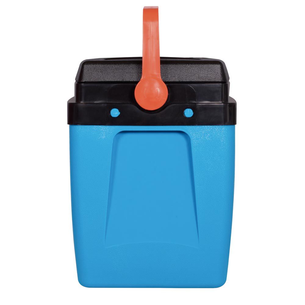 Caixa térmica 34L Azul com Laranja Mor 50 Latas Cooler Alça - Mec