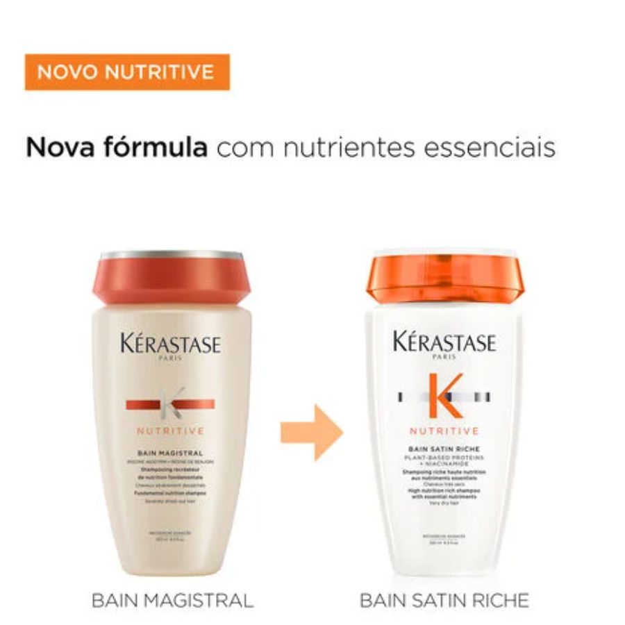 Shampo Kerastase Nutritive Bain Satin Riche - Cabelos Secos