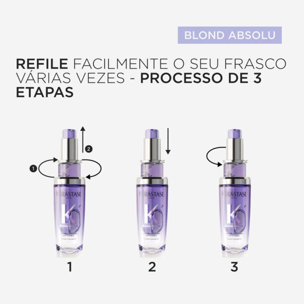 Kit Kérastase Blond Absolu com óleo cicagloss e refil - Produtos