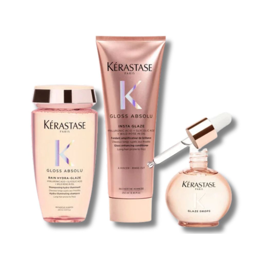 Kit Kerastase Gloss Absolu Rotina Antifrizz + Tangle Teezer