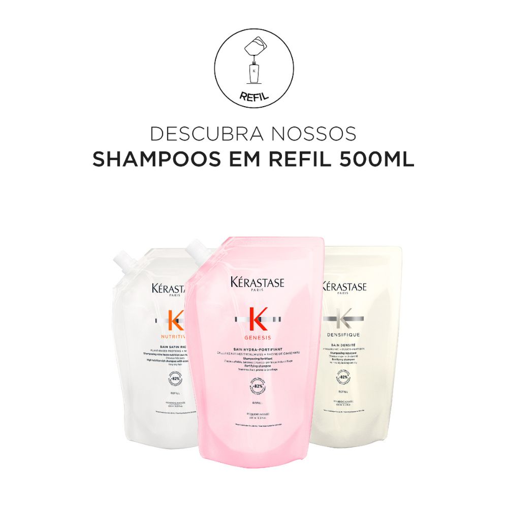 Kit Duo Kérastase Densite| Shampoo 500ml + Refil | Cabelos Ralos