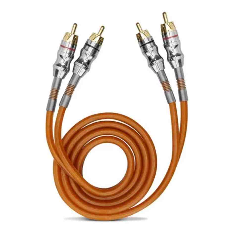 Cabo kx3 rca blindado 5m laranja cod 65461 rca5ml - Brasilcar