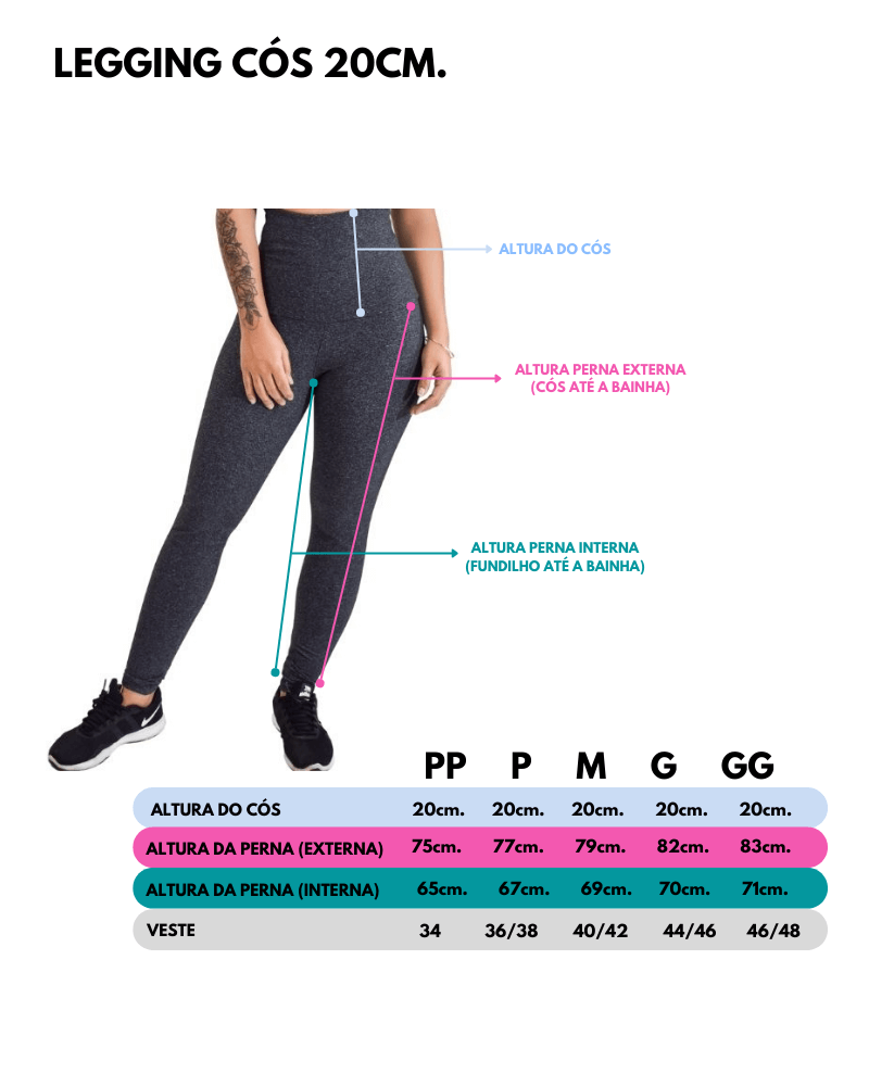 Calça Legging Modeladora Suplex Poliamida [ Fasciniun - Loja Fasciniun  Fitness - O melhor em Moda Fitness.