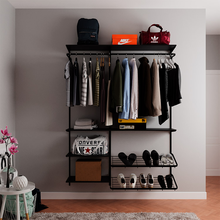 Closet Modular 1,50m - Mod 04 MDF - EcommiX - Soluções Modulares