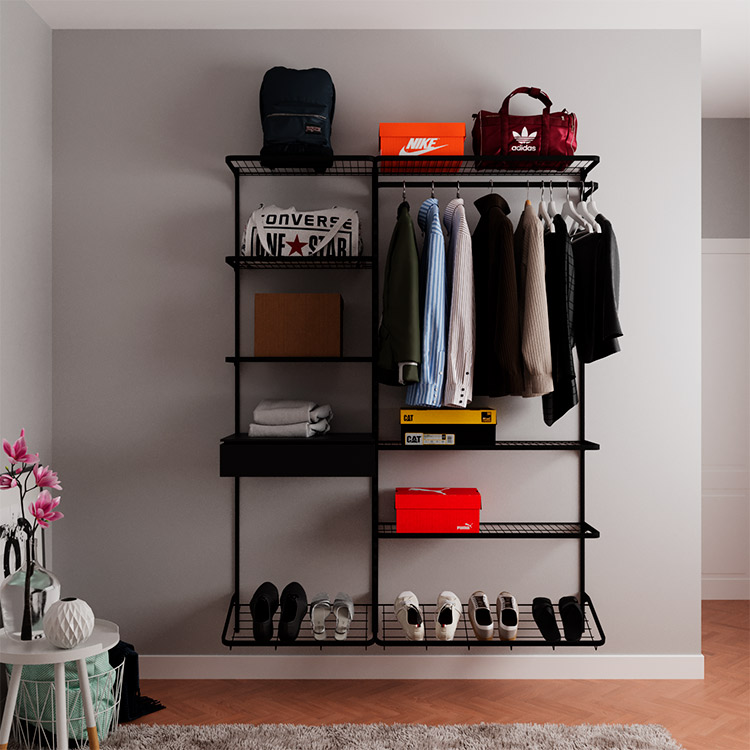 Closet Modular 1,50m - Mod 05 Aramadas - EcommiX - Soluções Modulares