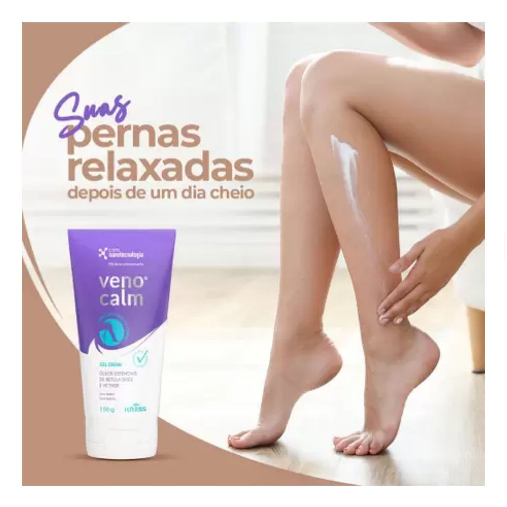 VENOCALM GEL CREME PARA AS PERNAS 150G KRESS - FarmaViver