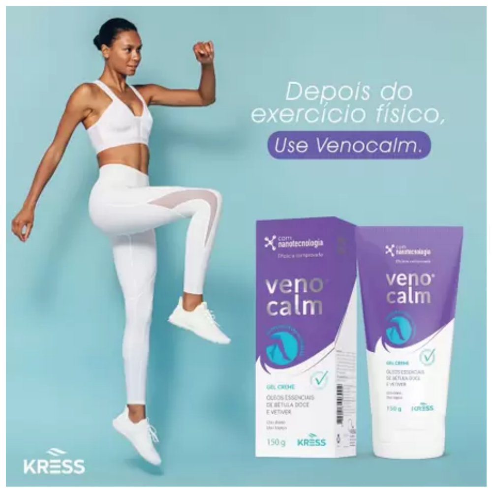 VENOCALM GEL CREME PARA AS PERNAS 150G KRESS - FarmaViver