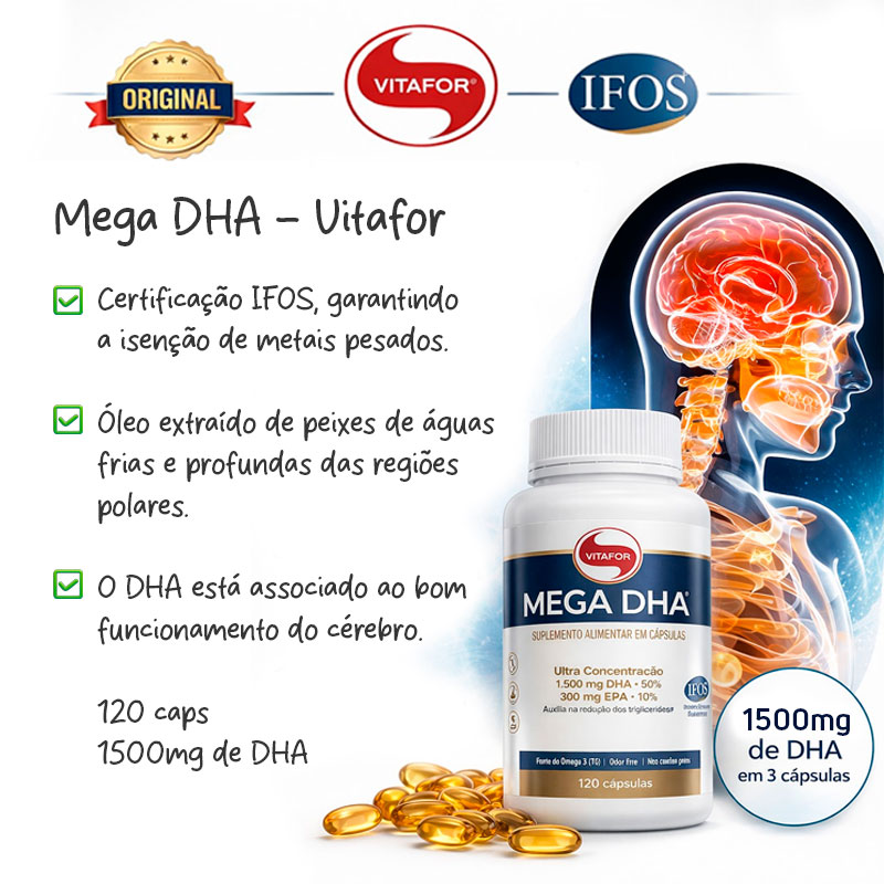 Tabela Nutricional Mega DHA Vitafor