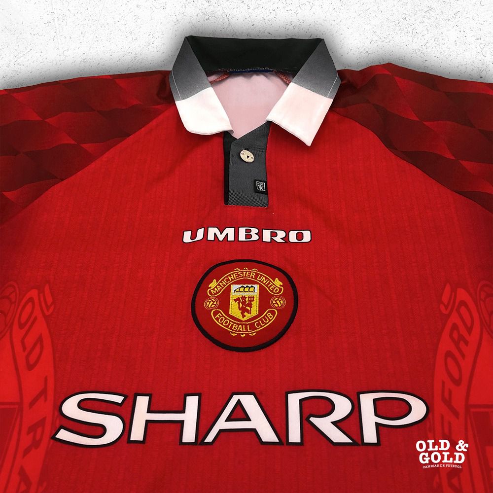 Camisa Manchester United 1996 - XGG - Old & Gold